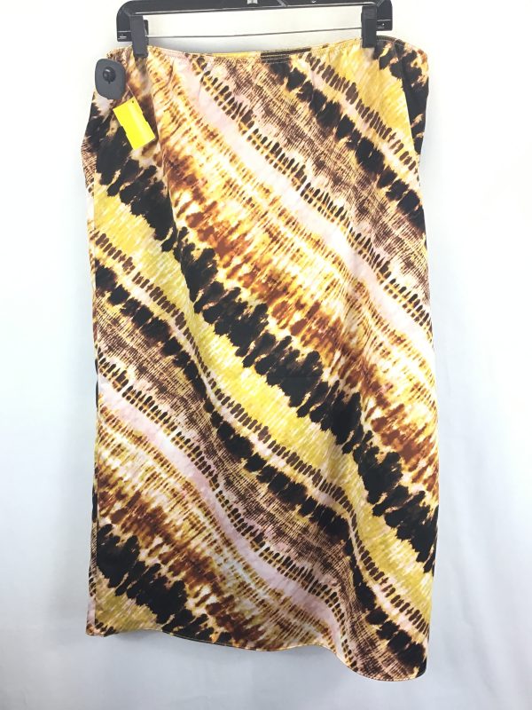 Black & Yellow Skirt Maxi Marc New York, Size Xl Online now