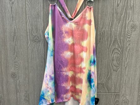 Tie Dye Print Top Sleeveless Clothes Mentor, Size L Cheap