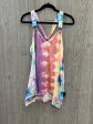 Tie Dye Print Top Sleeveless Clothes Mentor, Size L Cheap