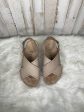 Tan Sandals Heels Wedge Birkenstock, Size 6.5 Fashion