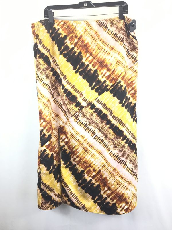 Black & Yellow Skirt Maxi Marc New York, Size Xl Online now