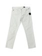 White Pants Cropped Adriano Goldschmied, Size 6 Cheap